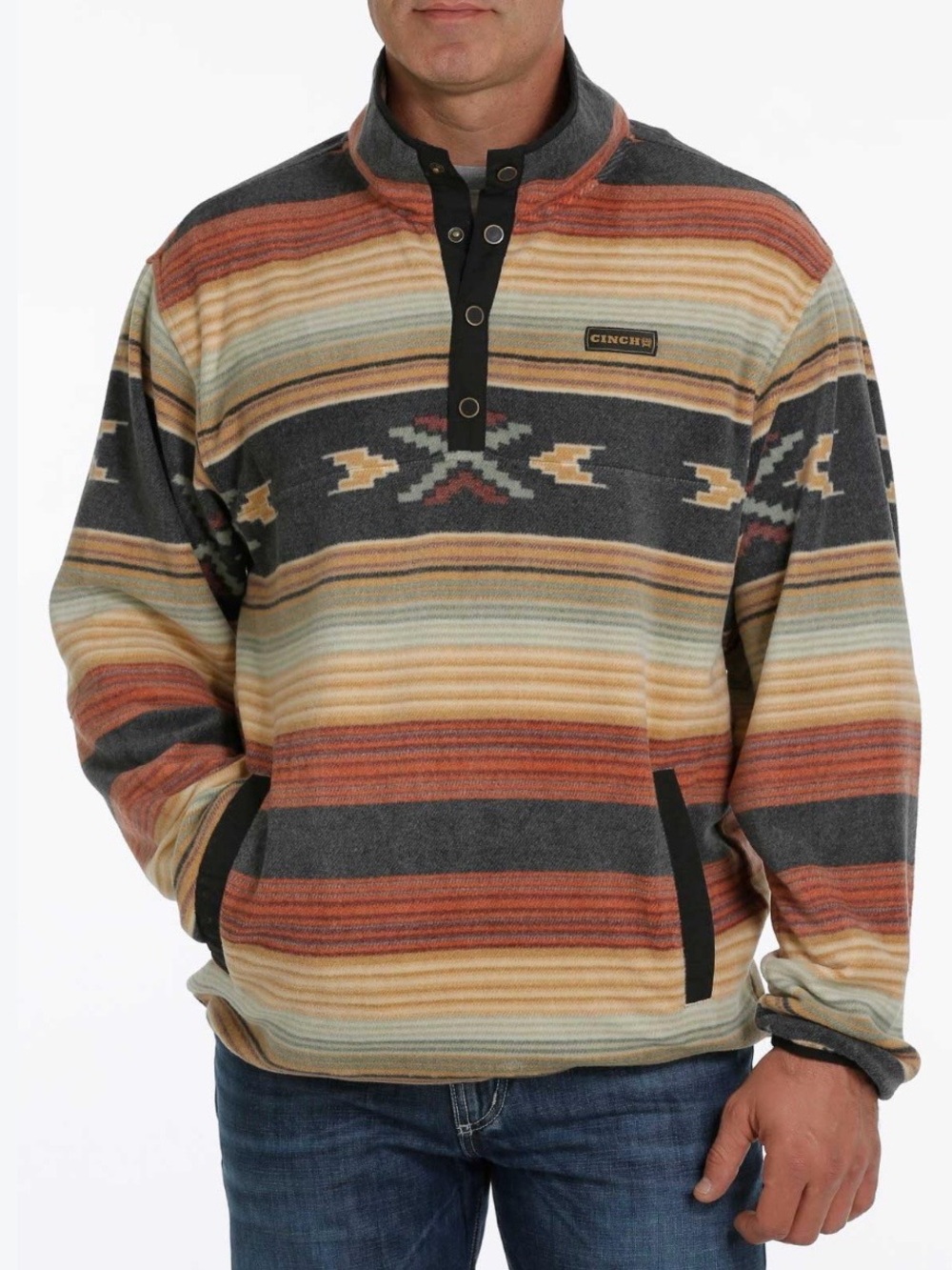 Cinch Men’s Polar Fleece Pullover Sz M